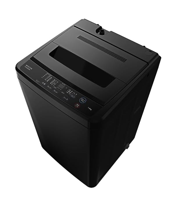 洗濯機 全自動洗濯機 7.0kg 一人暮らし マクスゼン 風乾燥 槽洗浄 凍結防止 チャイルドロック 急速洗い ブラック 黒 MAXZEN JW70WP01BK
