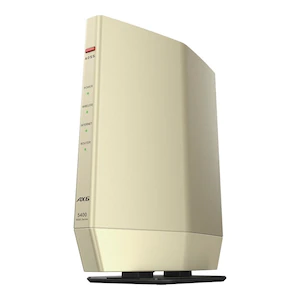 バッファロー11ax（Wi-Fi 6）対応 イージーメッシュ無線LANルータ 親機(4803+573mbps)(シャンパンゴールド)WSR-5400AX6S-CG