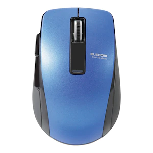 エレコムBlue LEDマウス Bluetooth4.0対応 Bluetooth 5ボタン（ブルー）M-BT20BBBU